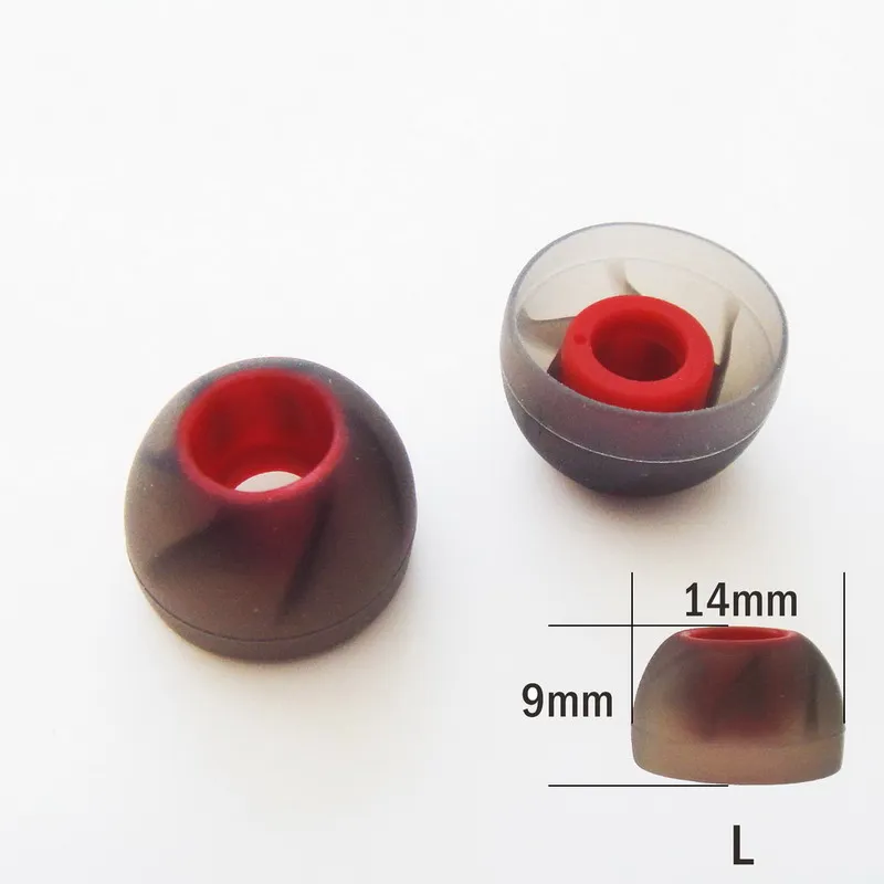 12pcs red L TENNMAK 12 шт./упак. эксклюзивный turbo Вихрь силиконовые вкладыши для ушей и на рукавах и в нижнем части уха pad и ушной вкладыш& Аксессуары для наушников, Размеры S/M/L Размер - Цвет: 12pcs red L