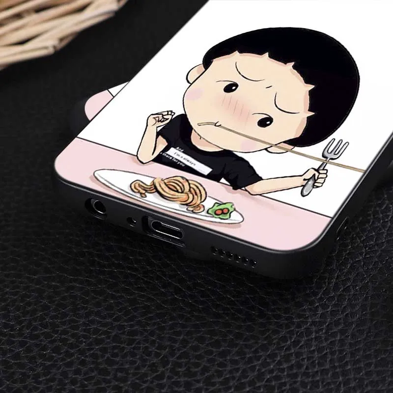 Прозрачный мягкий силиконовый чехол для телефона с изображением вишневых гранул