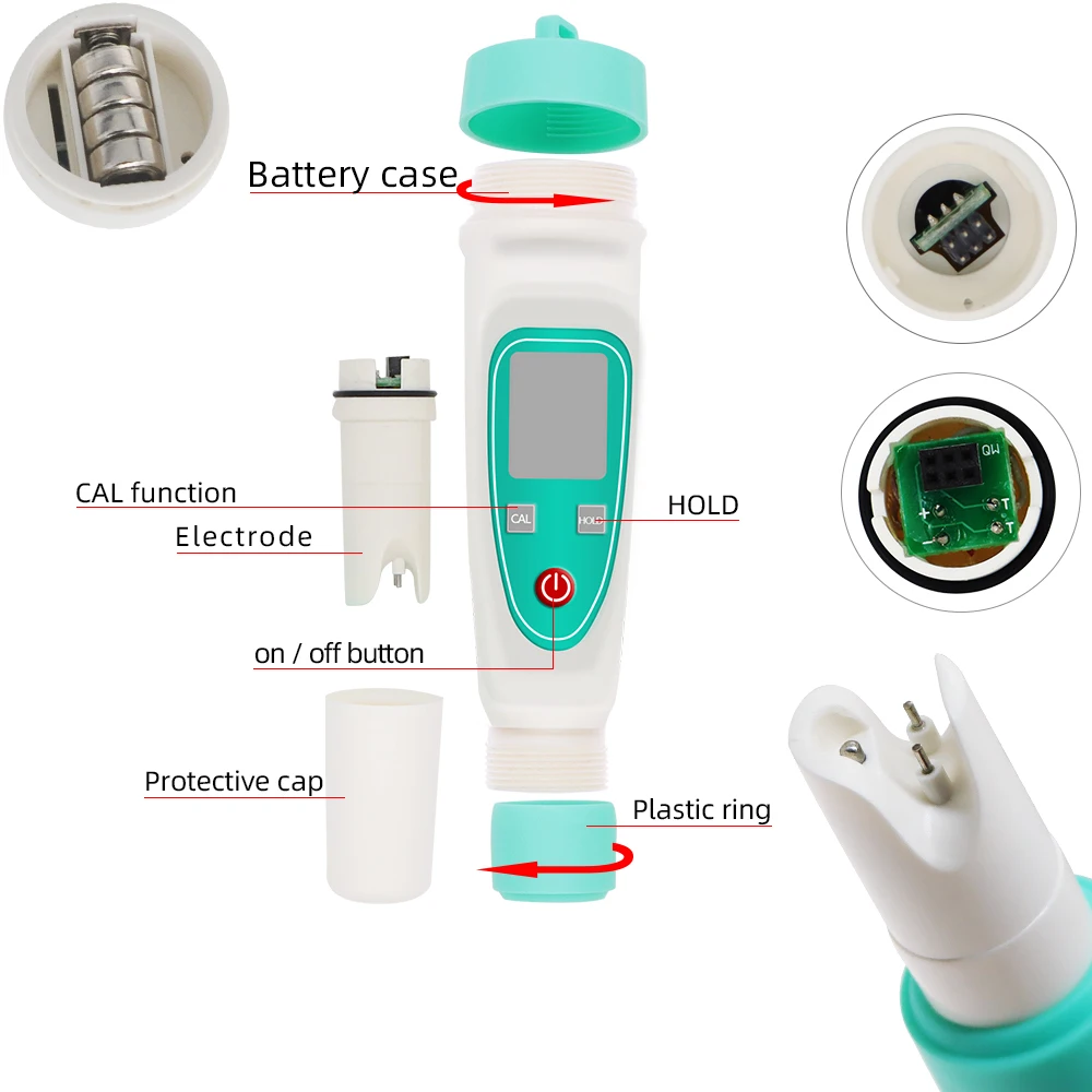 Portable Pen Type Salt Meter Tester Digital Salinometer Water Quality Analyzer Salinity for Food Freshwater Aquarium 30% | Инструменты