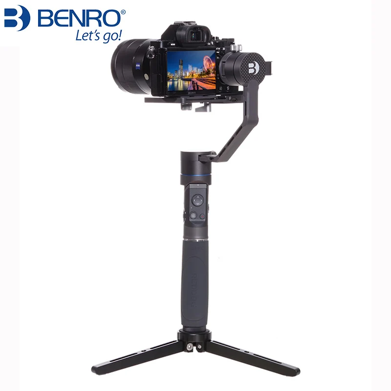 Benro R1 профессиональный ручной 3 осевой стабилизатор для камеры и мобильного