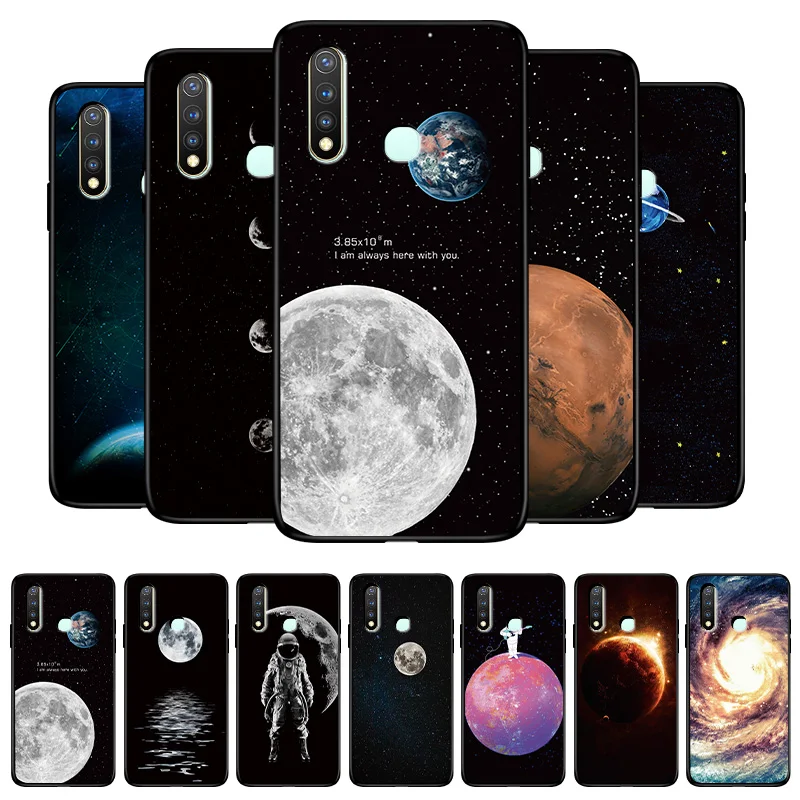 

For Vivo Y19 Case Space Travel Phone Case Space Rambler Shell For Vivo Y5S Popular Silicone Color Soft Cover