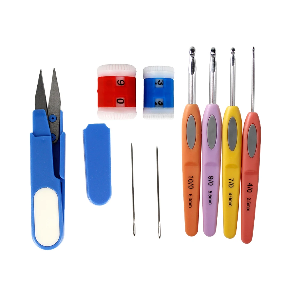 

35pcs Knitting Crochet Accessories Kits Weaving Yarn DIY Tools with Case