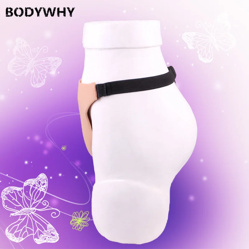 Silicone Reality Panties Shemale Crossdresser Transgender Fake Underwear Enhancement Hips Men's and Women's Dress Flake Thong |