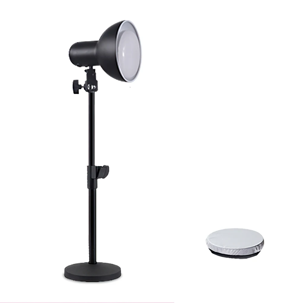 

SAMTIAN Phtotgraphy Light 85W LED Fill Light Dimmable 3200K-6000K Spotlight With Stand for Studio Photo Lighting Video Live