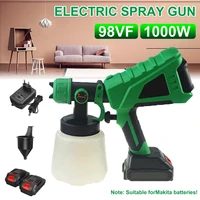 1000ml 1000w 220v cordless spray gun paint sprayers high power home electric airbrush easy spraying 3 nozzle for beginner