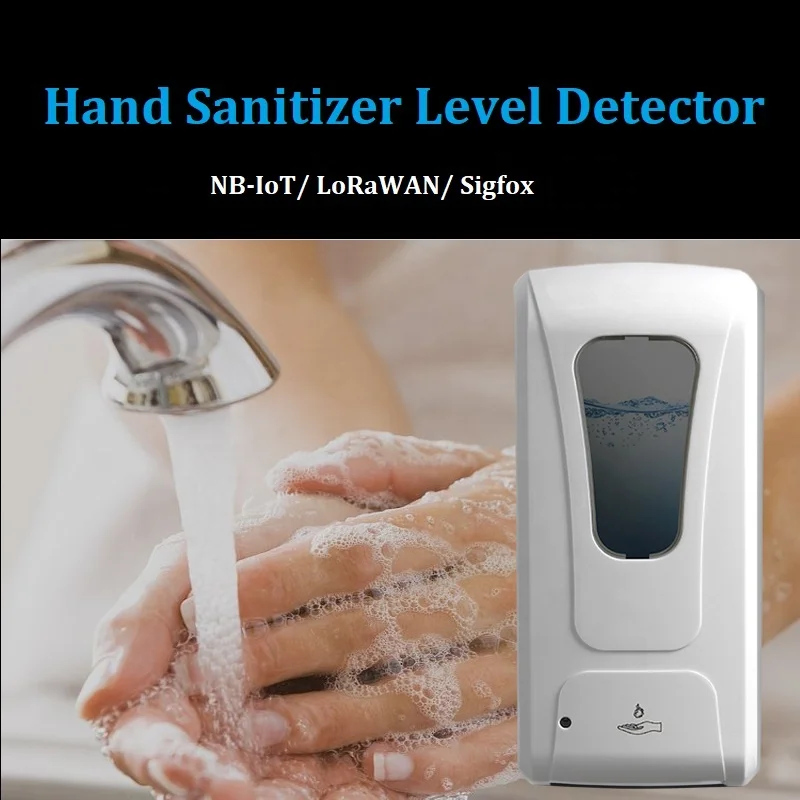 

smart touchless automatic soap dispenser Sigfox sensor for public use