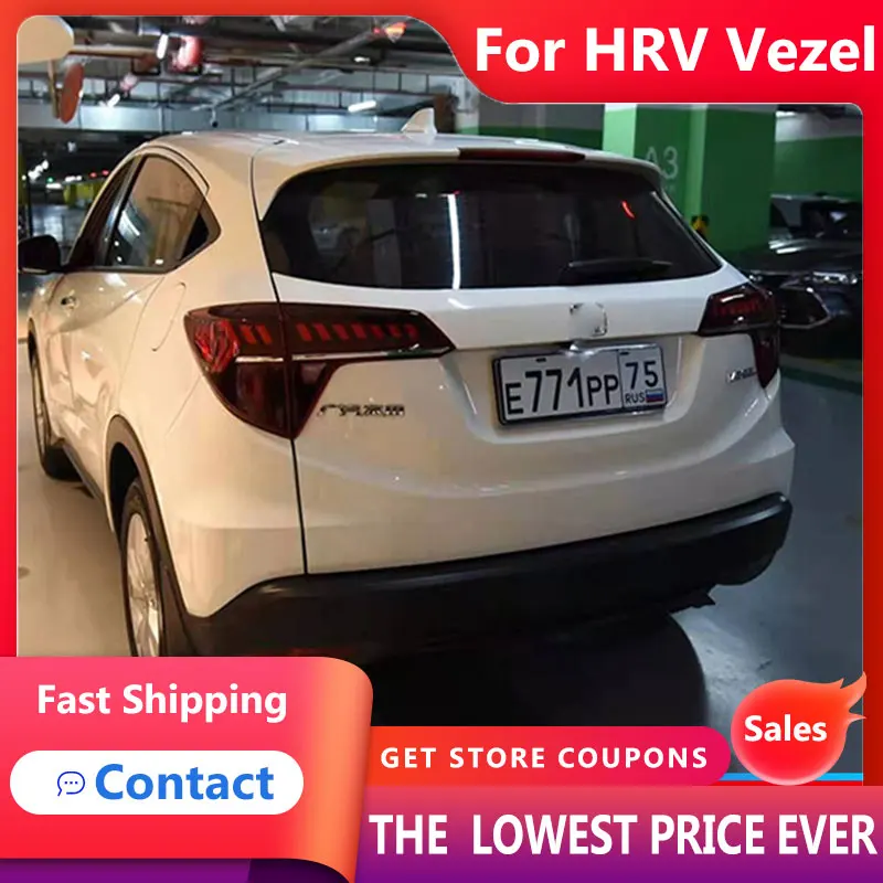 HANA для автомобиля Honda HRV Vezel 2014-2019 HR-V задние фары светодиодные противотуманные DRL