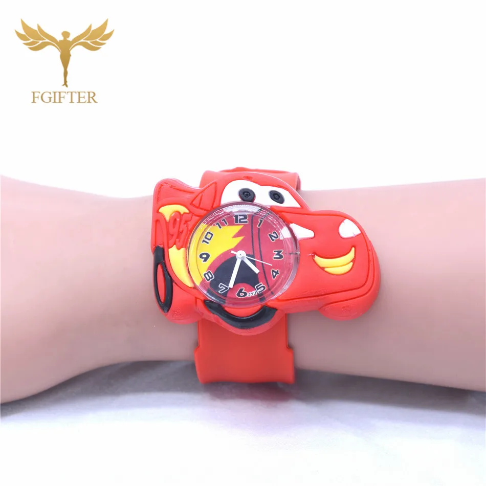 Car Watch Популярные детские наручные часы для мальчиков и девочек с мультяшным автомобилем, часы с силиконовым ремешком, часы для студентов, милые крутые детские часы в подарок для мужчин и детей - Цвет: Car Watch