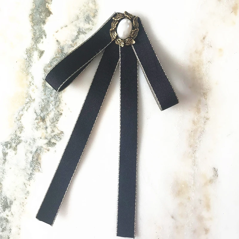 

Small Bow Tie Brooch Girls College Style British Korean School Uniform Sailor Suit Shirt Accessories Collars Flower Women's Gift