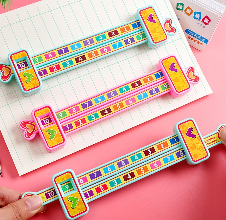 

Children's toys preschool math learning toys math Montessori teaching addition ruler baby toys games students