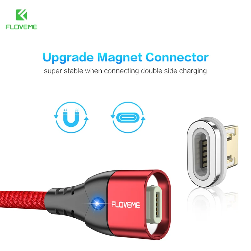 FLOVEME 3A Micro usb type C для samsung Магнитный кабель провод быстрого заряда Hauwei Xiaomi Oneplus 3 в 1