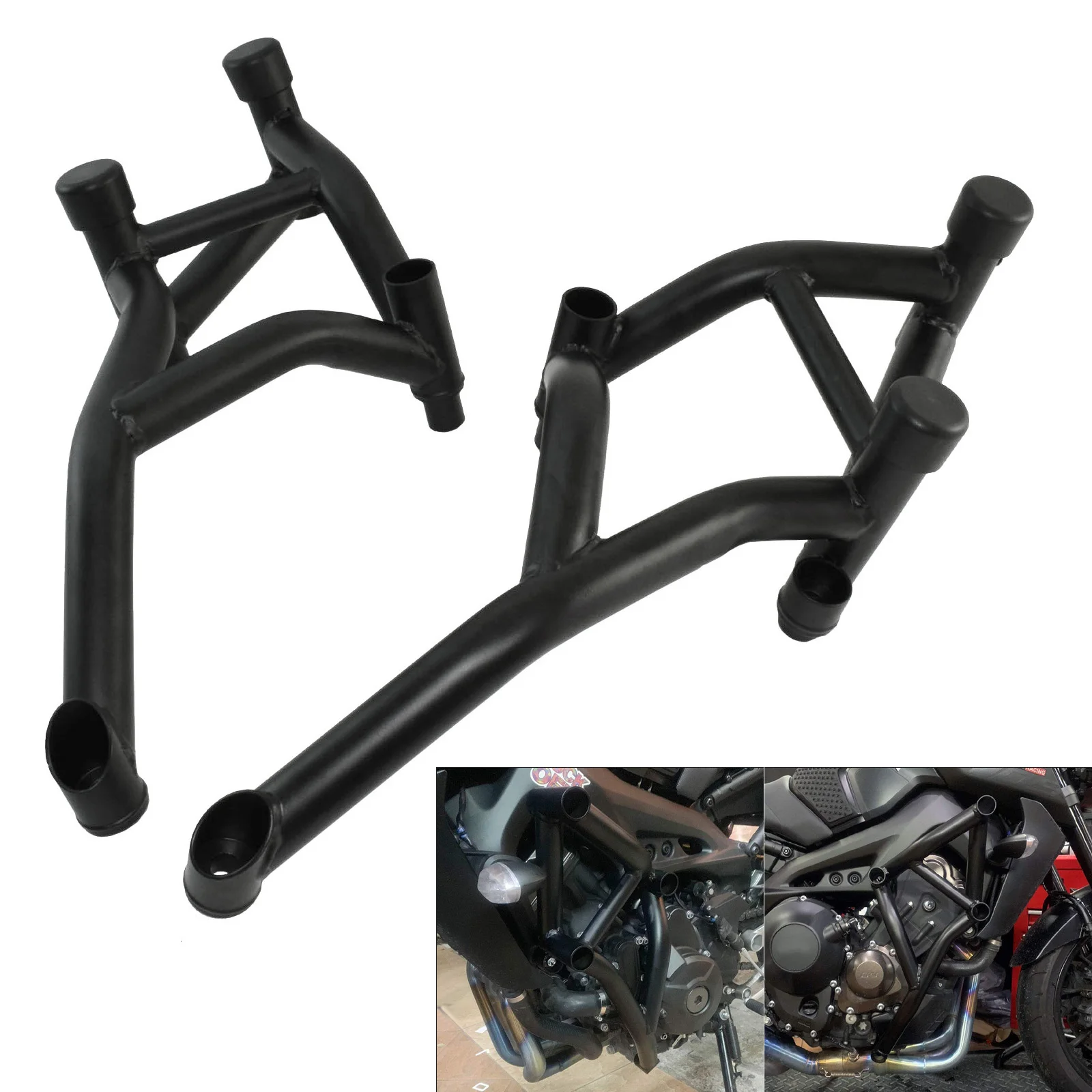 Черный трюковая клетка двигатель бампер Защита бампера слайдер протектор для