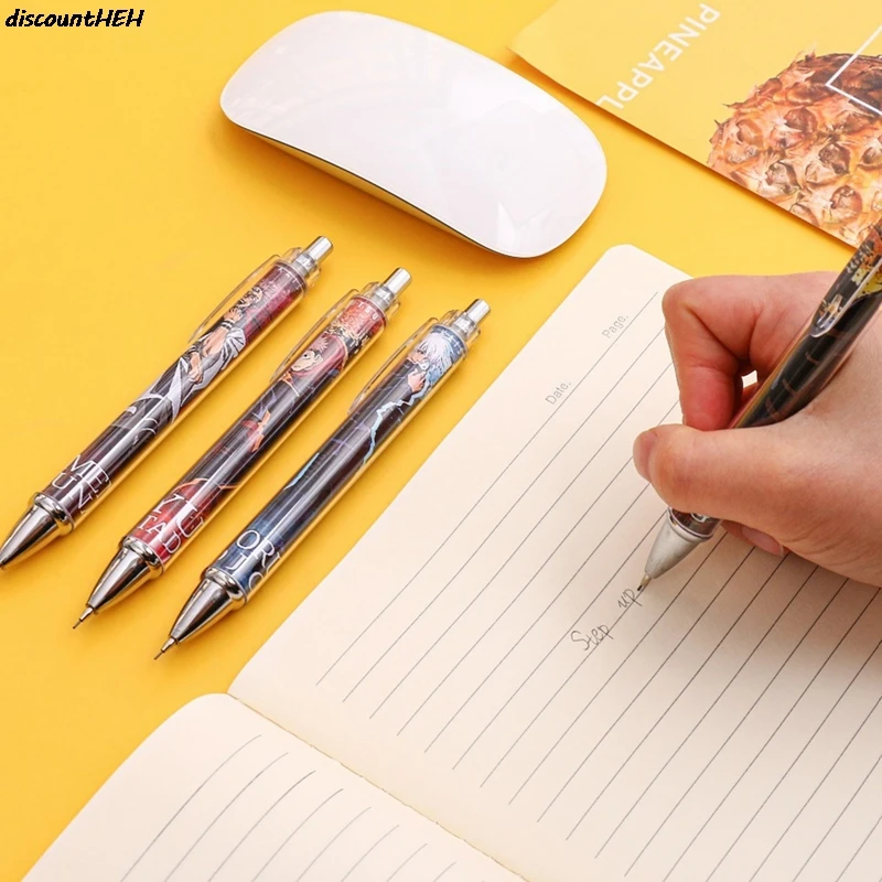 

Anime Jujutsu Kaisen Cute Mechanical Pencil Automatic Pen Ballpoin Pen Gift Itadori Yuuji Fushiguro Megumi Kugisaki Nobara