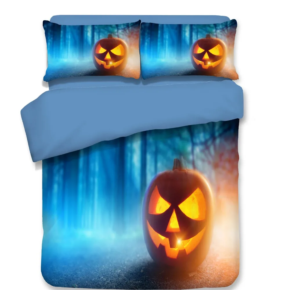 

Pumpkin lantern Comic new style bedding Sets 3pcs Good quality bedclothes duvet cover quilt cover pillow cases bedclothes