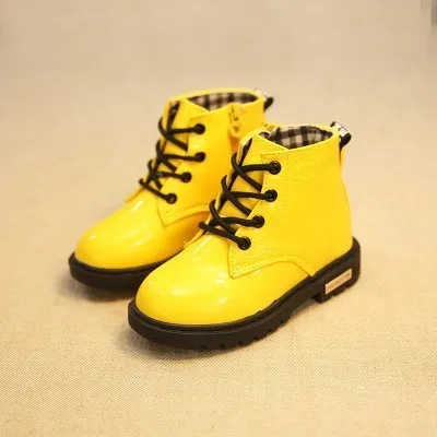

New Children Kids Shoes Martin Boots PU Leather Boys Girls Cutes Boots