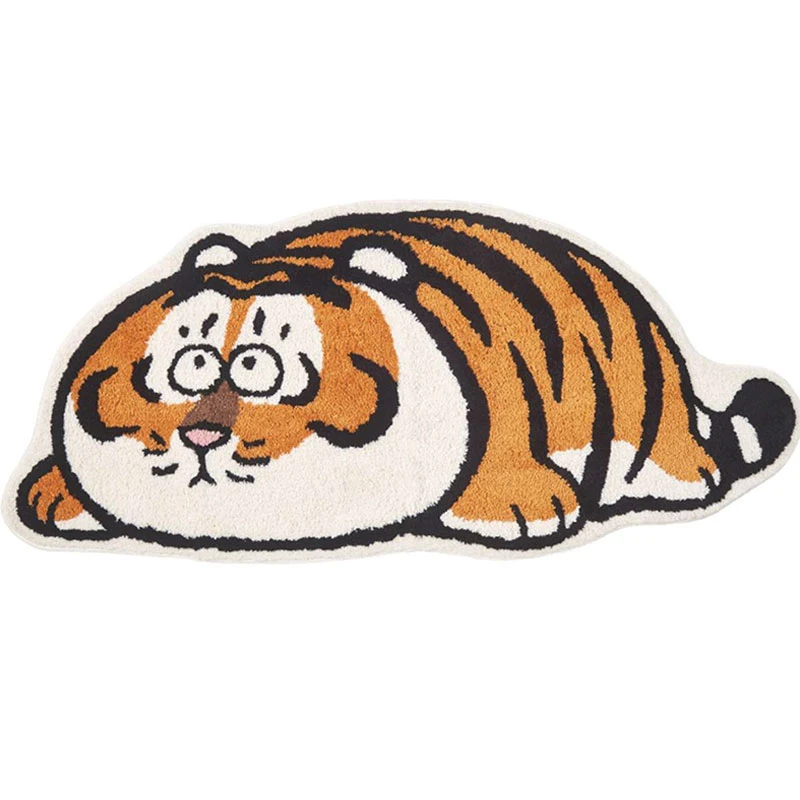 

Cute Bathroom Door Entrance Mat Cartoon Tiger Bath Rug Bathroom Non-Slip Toilet Mat Door Absorbent Mat Anti-slip Doormat Carpet