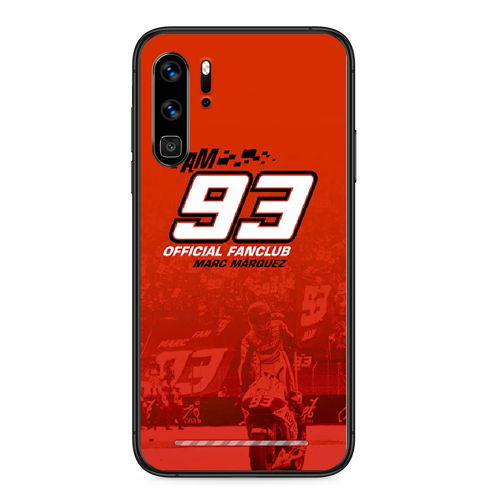 

Moto Gp 93 Marc Marquez Phone case For Huawei P Mate Smart 10 20 30 40 Lite Z 2019 Pro black cell cover soft waterproof fashion