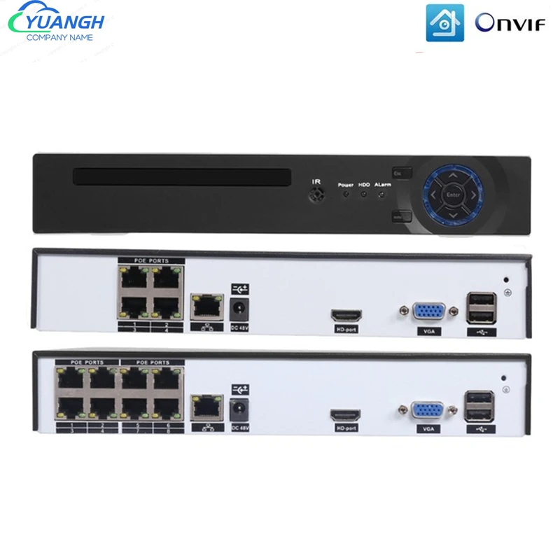 POE NVR 5MP 4CH 8CH H.265 Security IP Camera video Surveillance CCTV System P2P ONVIF IP Video Recorder