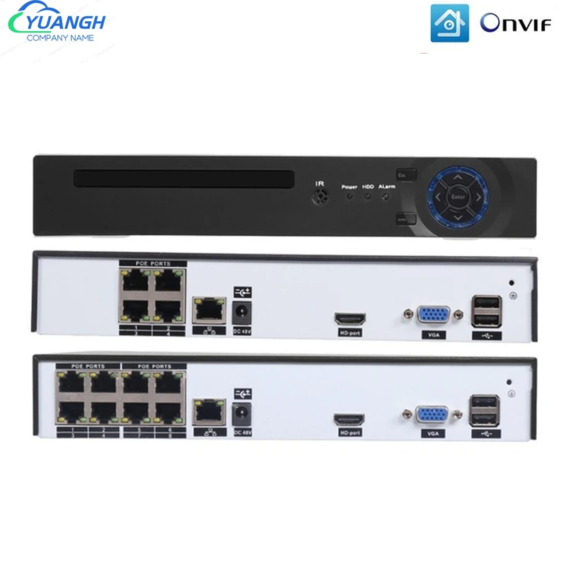 IP камера видеонаблюдения POE NVR 5 МП 4 канала 8 каналов H.265 P2P ONVIF IP|Видеорегистратор