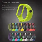 Сменный спортивный силиконовый ремешок для Xiaomi Mi Band 3 4, ремешок для часов, браслет для Mi band 3 4, силиконовый спортивный браслет
