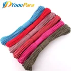 Паракорд YoouPara, 3 мм, 50 метров, 1 нить, Паракорд, Уличное оборудование для выживания, бельевая линия, DIY браслет, веревка