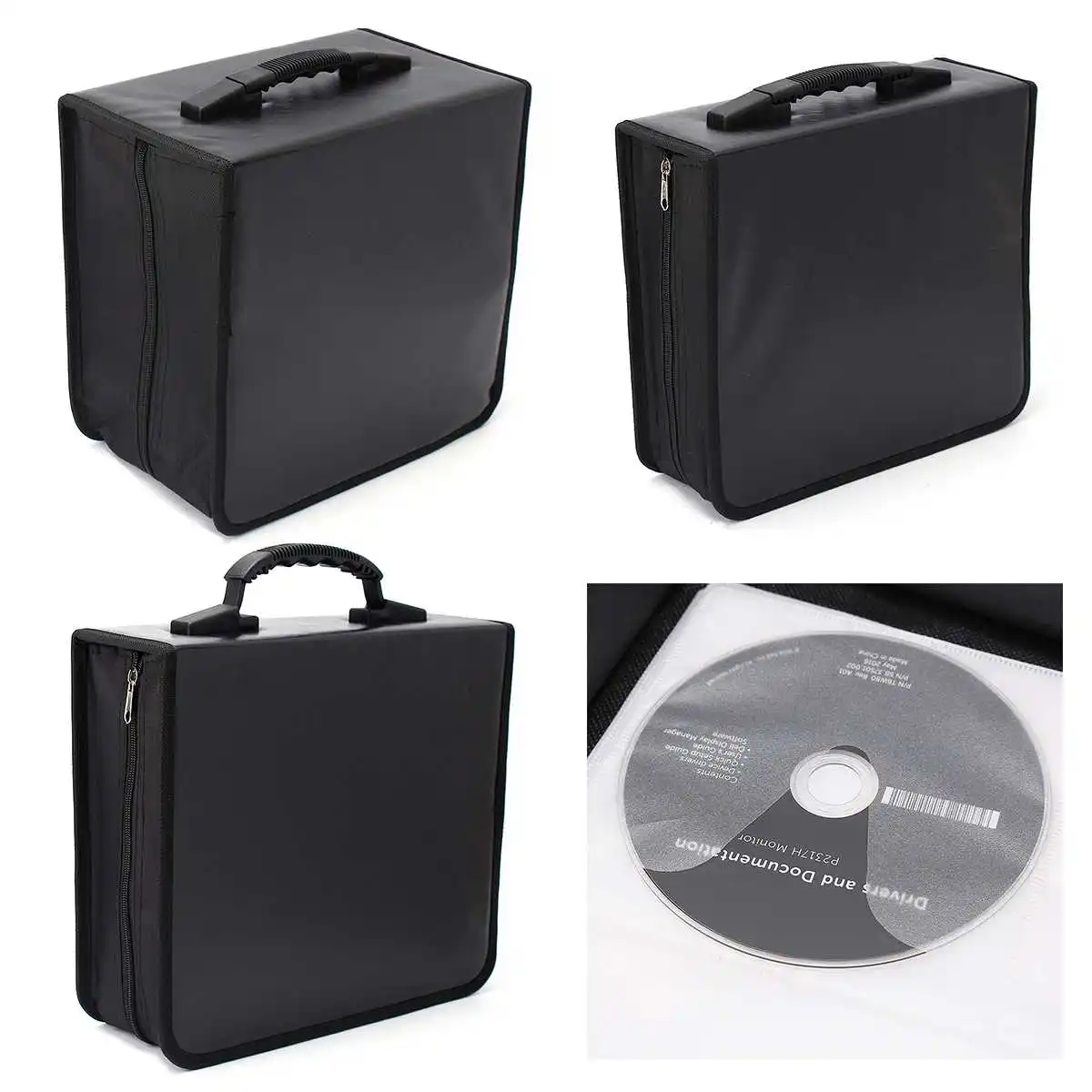 Портативная сумка для хранения дисков CD и DVD 240/400/520 чехол органайзер альбома