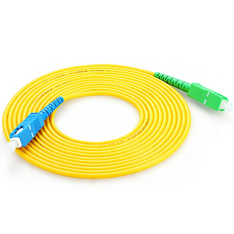 Оптоволоконный патчкорд SC, 1 м-15 м, 2,0 мм, ПВХ G657A, оптоволоконный кабель Simplex SM FTTH, разъем SC APC от AliExpress WW