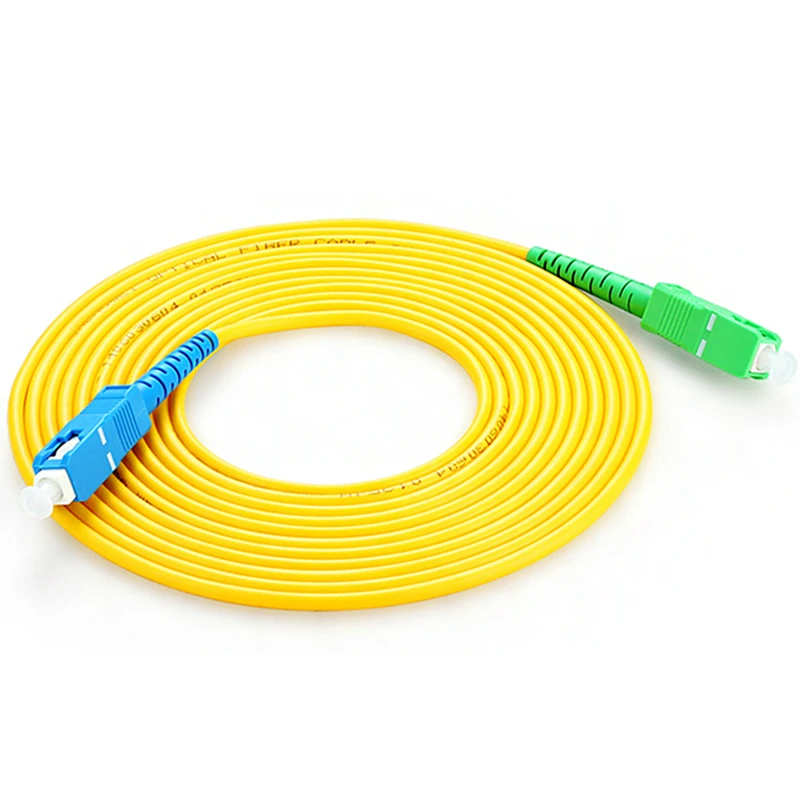 SC APC для UPC Patchcord 1 м до 15 оптический патч корд 2 0 мм ПВХ G657A волоконный Перемычка Simplex