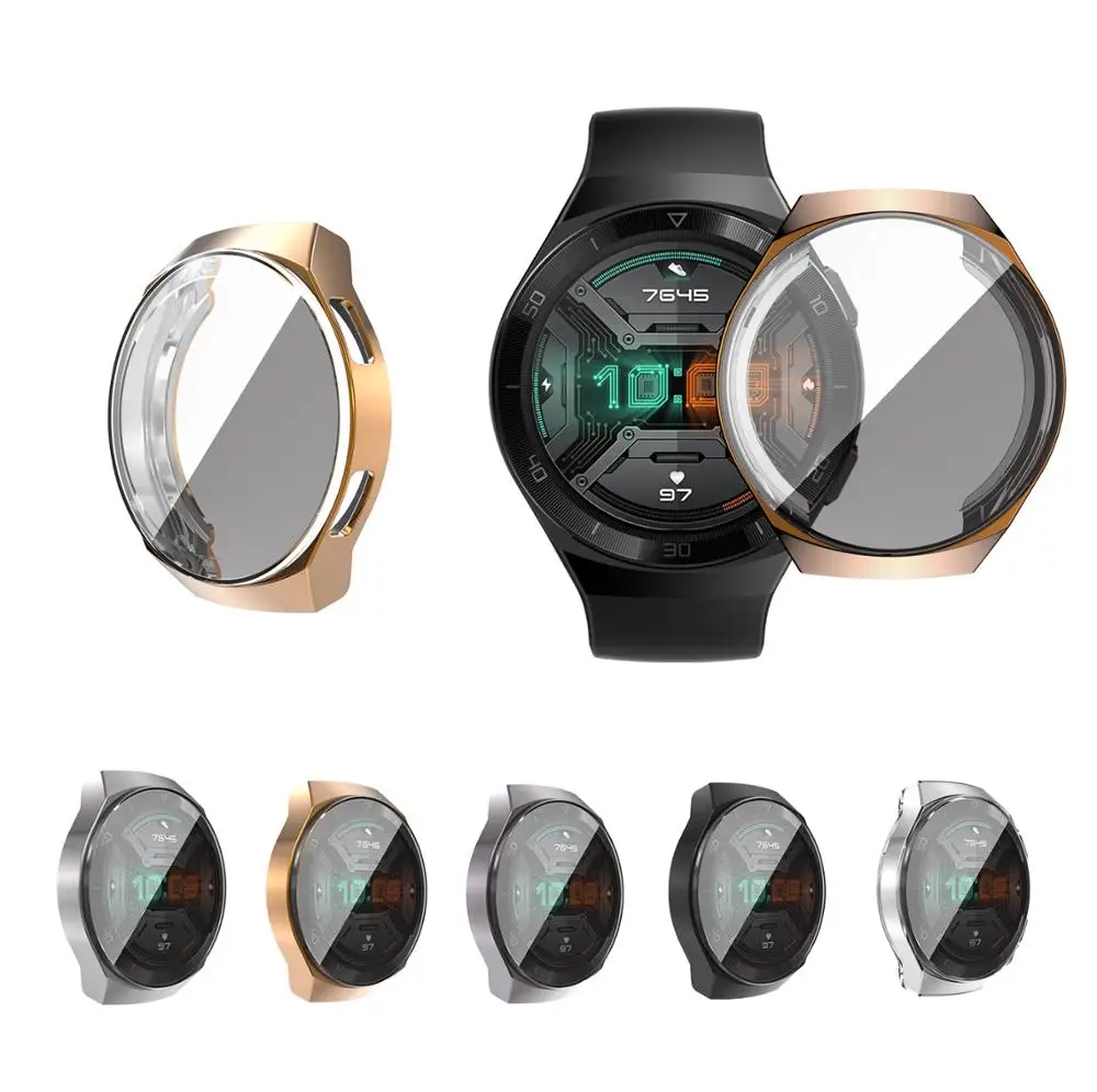 Силиконовый чехол для Huawei Watch GT2E аксессуары часов защитный GT 2E розовое золото