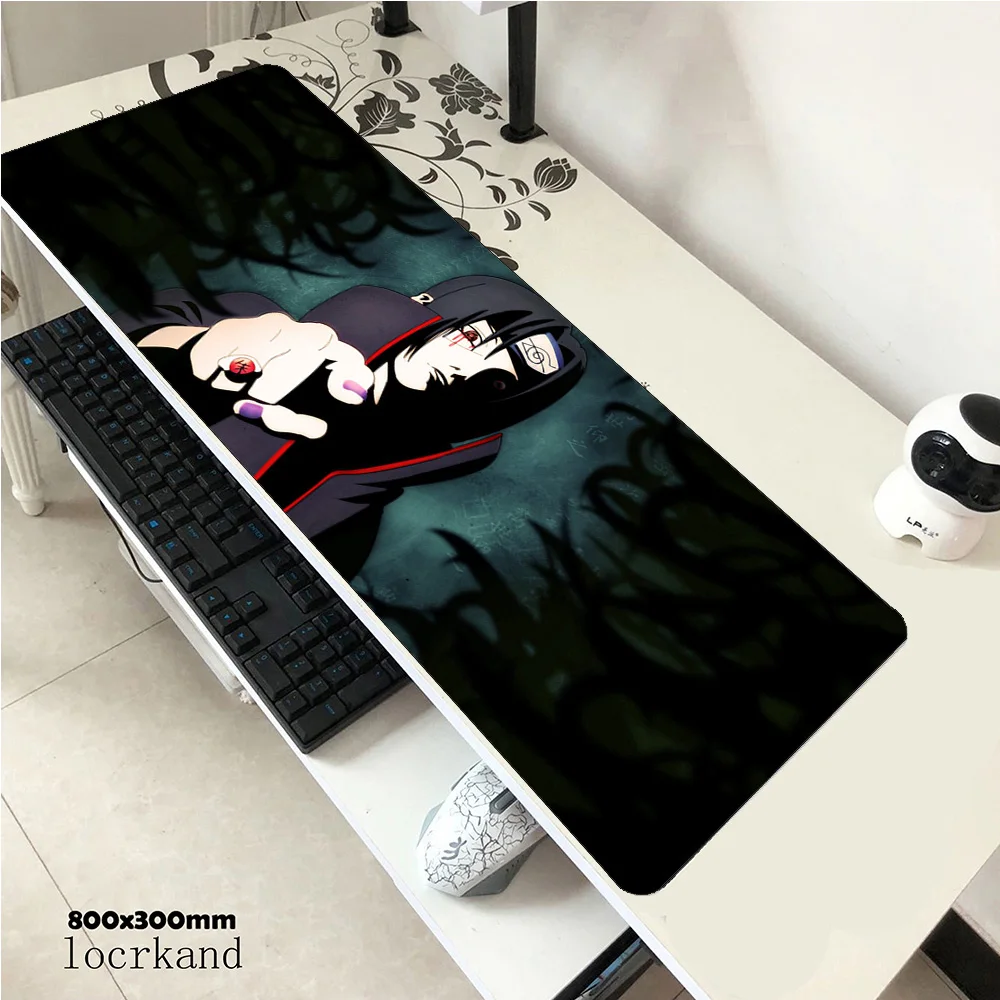 Коврик для мыши Itachi 800x300x4 мм, игровой коврик для мыши, locrkand, игровой компьютерный стол, padmouse, клавиатура, высококачественные большие игровые коврики