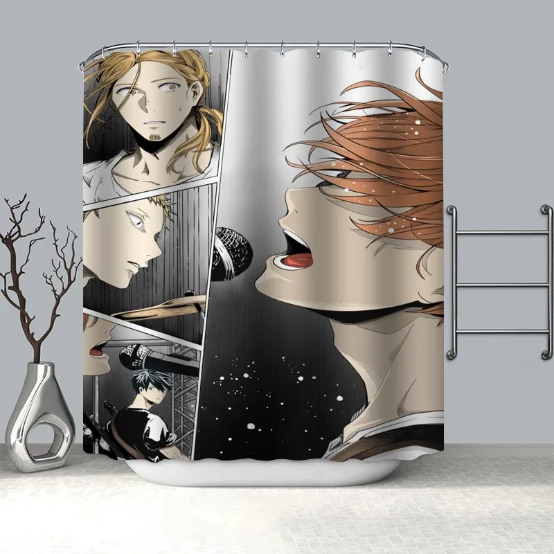 

New Arrival Given Anime Boy Shower Curtain Polyester Fabric Screens Curtains For Bathroom 3D Waterproof Bath Curtain With Hooks