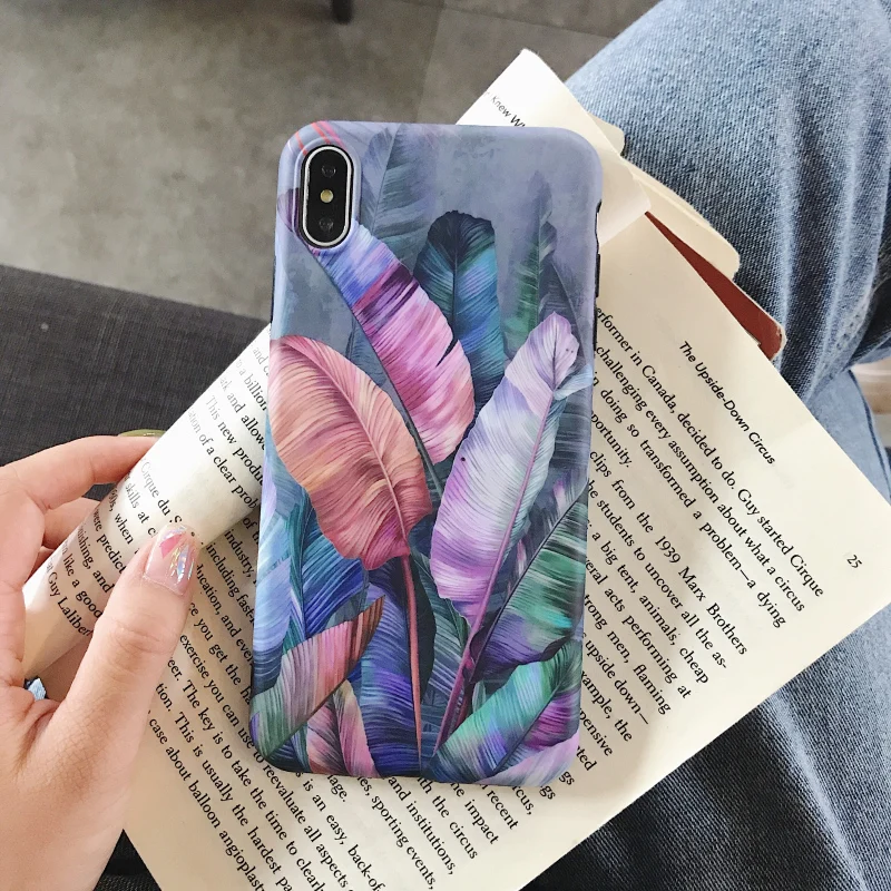 Винтажный чехол LOVECOM с банановым листом для телефона iPhone 11 Pro Max XR XS 6 6S 7 8 Plus X