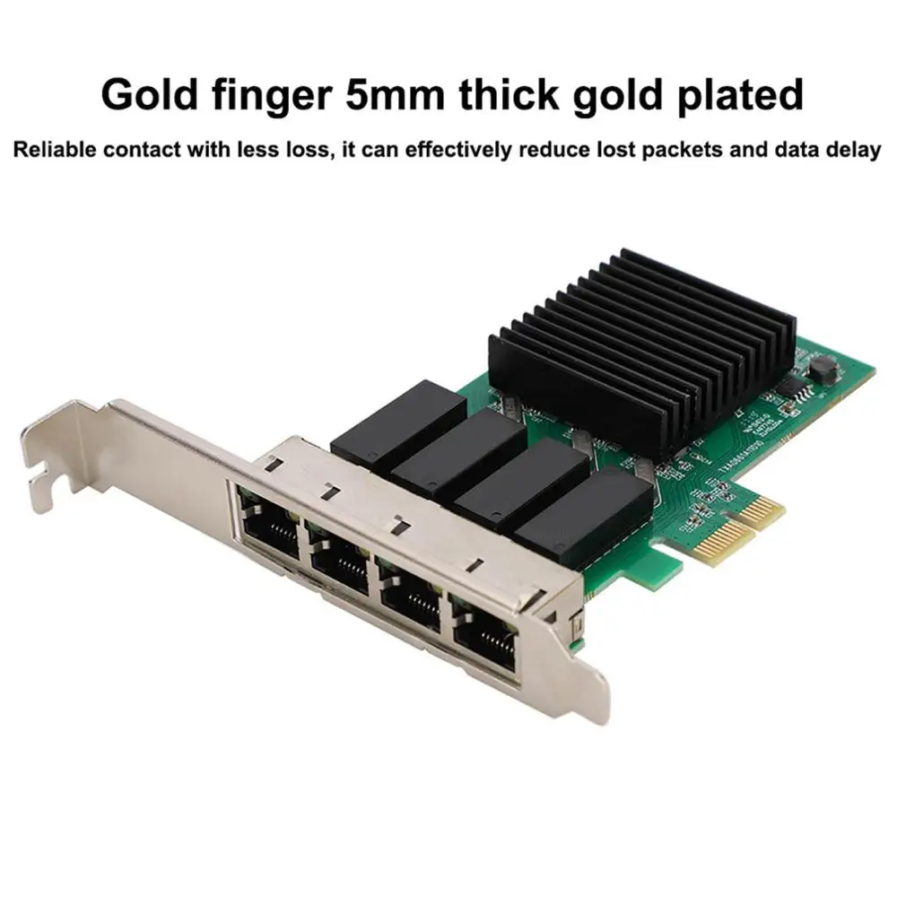 Сеть Интерфейс карты для Intel350 4 Порты и разъёмы 811 Gigabit PCIE 1X сети NIC настольный
