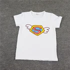 Супергероями для мальчиков Корона любви, футболка с принтом Для детей, на лето, футболки с коротким рукавом для девочек Одежда для маленьких детей, топ, футболка, рубашка От 2 до 9 лет