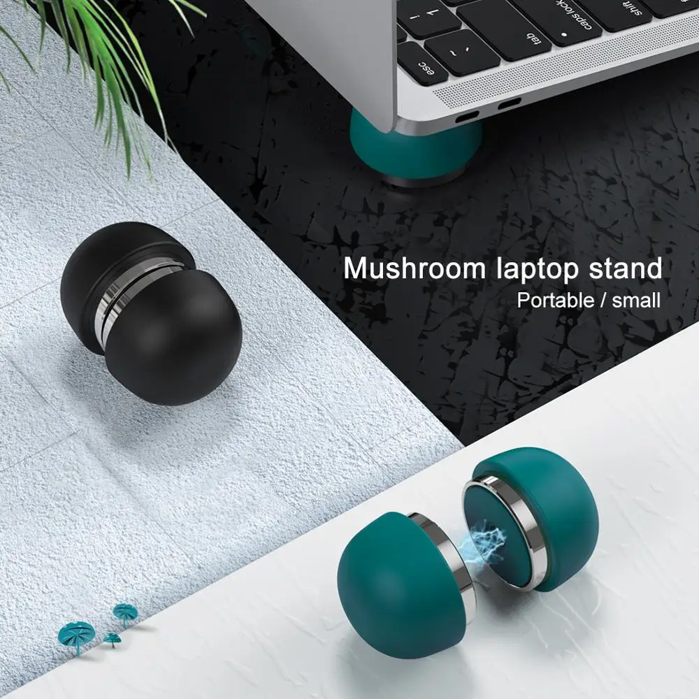 

Padcover 2pcs 1 Set Mushroom Laptop Stand Notebook Accessories Support Holder Mini Cooling Pad For Macbook Pro