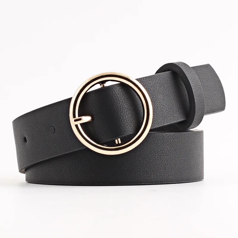 

Новые Круглые Искусственные кожаные beltLadies личность и поясом из искусственной кожи для отдыха ремень с круглой пряжкой туфли с пряжкой и рем...