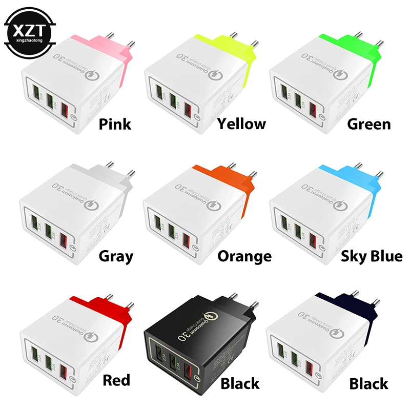 Концентратор USB 3 0 для быстрой зарядки штепсельная вилка стандарта ЕС/США usb