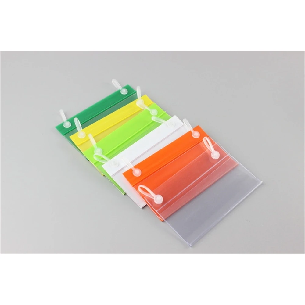 

50pcs Pop Price Card Frame Clear Pvc Price Tag Label Display Holder Hanging Buckle on Mesh Rack Basket Shelf Label Holder Strip
