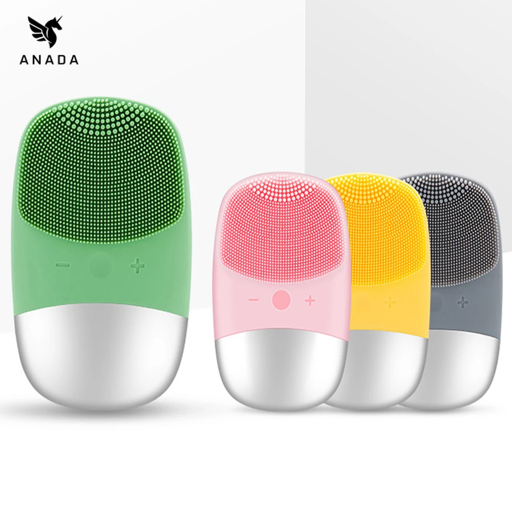 

USB Upgrade Charge Deep Cleaning Face Electric Face Cleanser Remove Make-up Residue Import Cosmetics Sonic Face Cleaning Brush