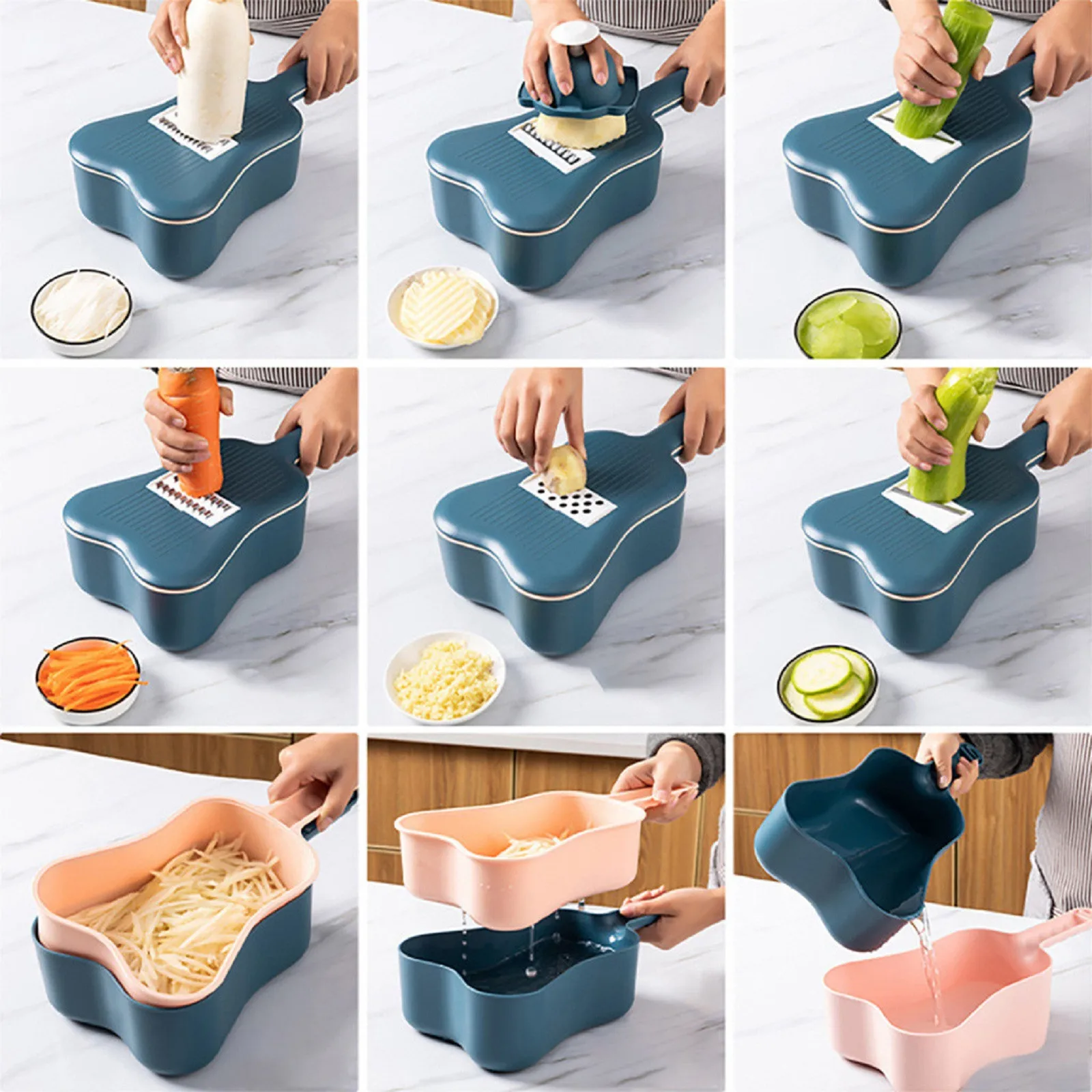 

Kitchen Accessories Potato Grater Vegetable Cutter Cocina Accesorio Kitchen Vegetables Shredder Fruit Basket Cocina Accesorio