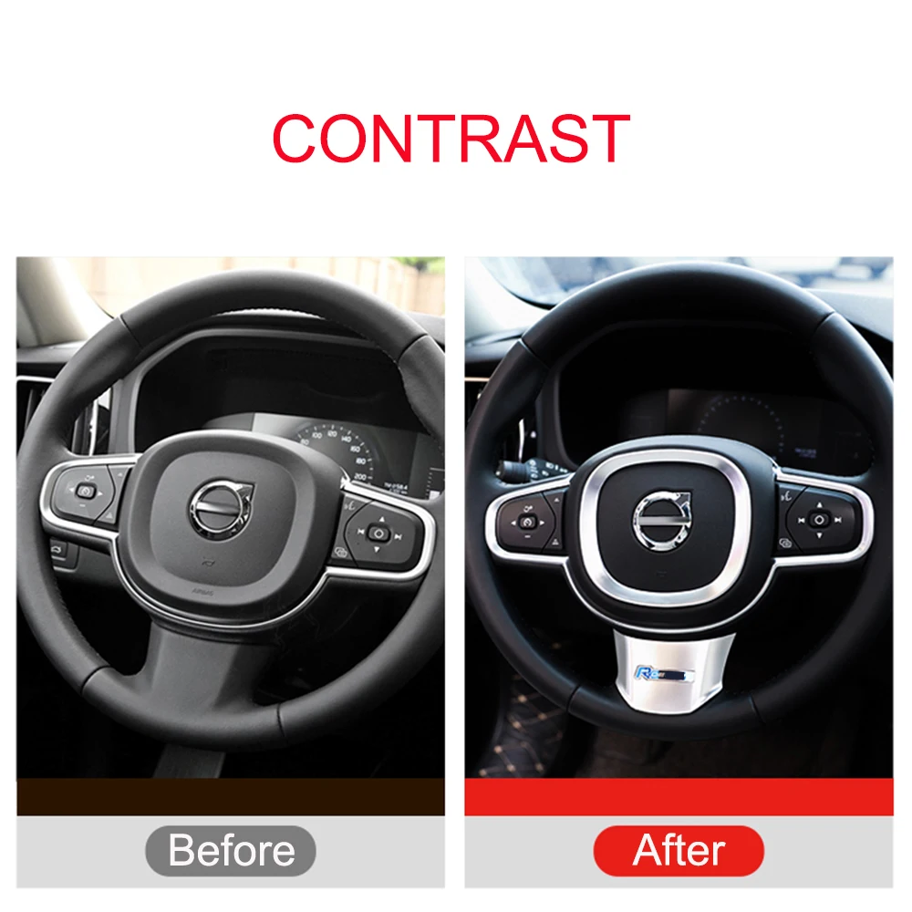 Украшение для автомобильного рулевого колеса наклейка Volvo XC90 S90 XC60 аксессуары 2017