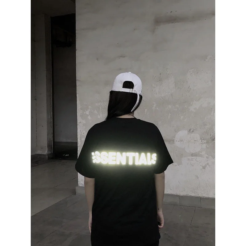 

2021Essentials Oversized T-shirt Men and Women Couples Short-sleeved Fashion High Street T-shirt Hip-hop Sports Short-sleeved