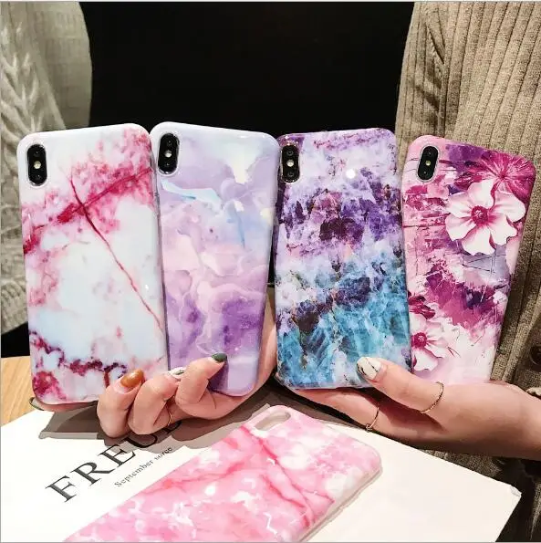 

Popular creative marbling iPhone 11 IMD case for Apple xsmax all inclusive case 7 / 8