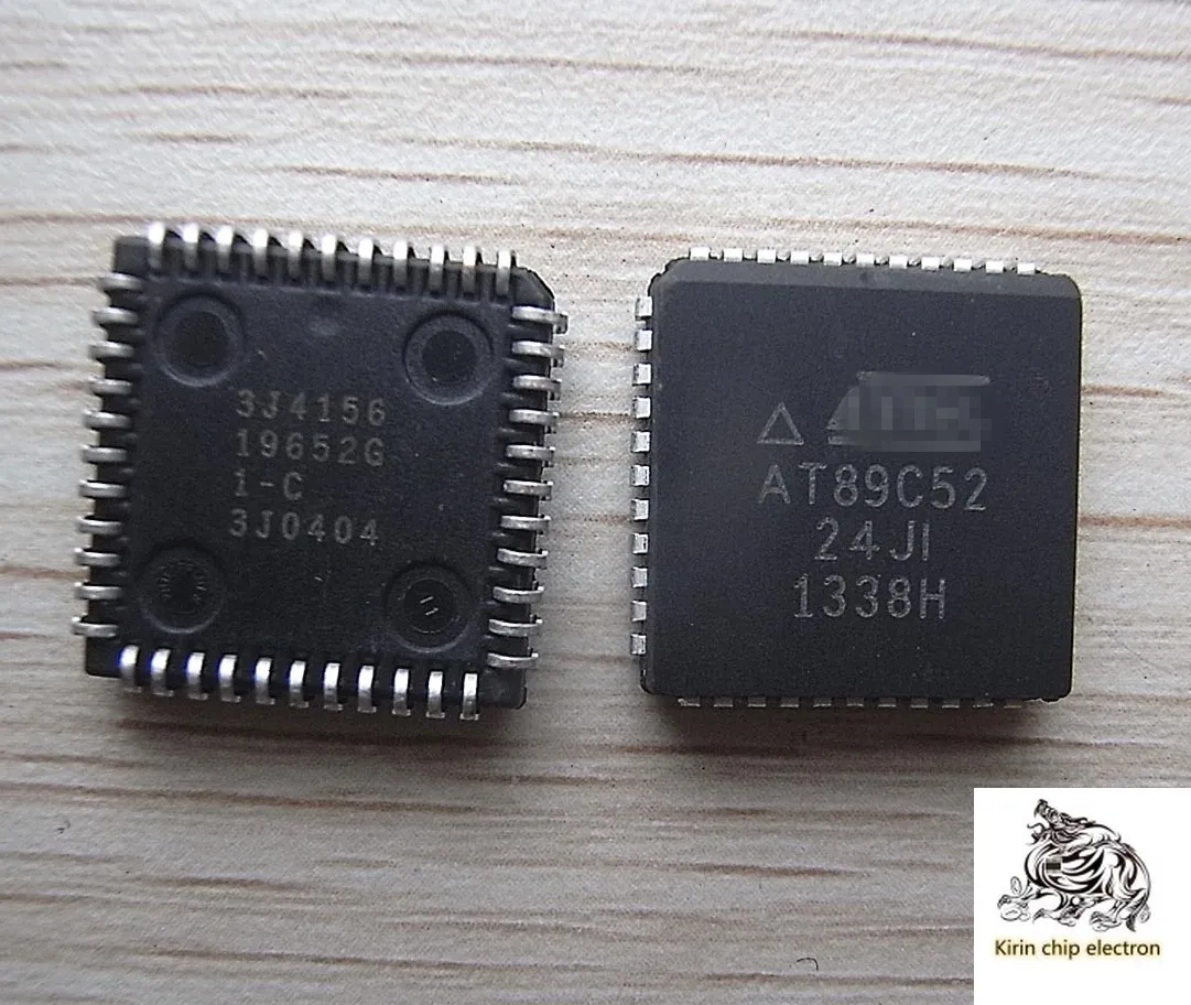 

5pcs / lot at89c52-24ji at89c52-24jc chip plcc-44 new micro control chip