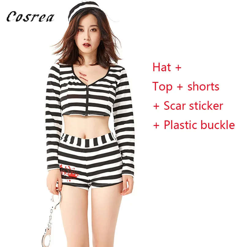 Хэллоуин вечерние &quot Харли Квинн &quotтюремный комбинезон костюм маскарад Для