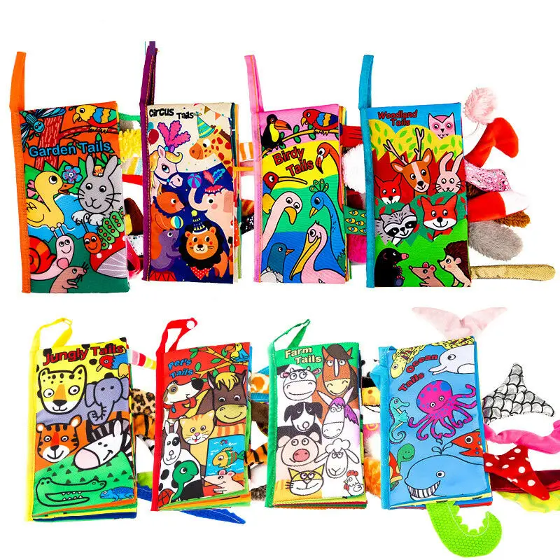 Детская 3D книга с животными и хвостом новинка 2019 детская игрушка пазл