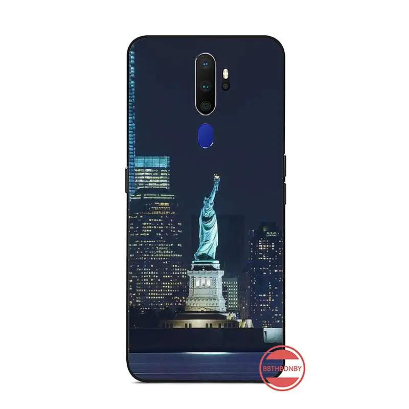 

America New York City landscape Phone Case For OPPO F 1S 7 9 K1 A77 F3 RENO F11 A5 A9 2020 A73S R15 REALME PRO
