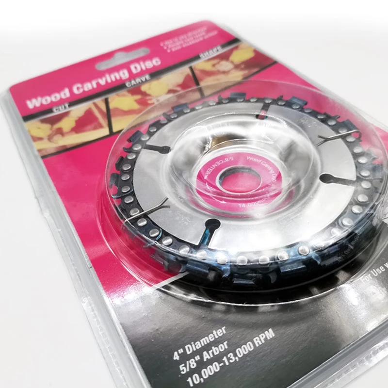 

High Speed Hardness Chainsaw Disc Replacement Angle Grinder Chain Disc suitable for 4'' or 4-1/2'' Angle Grinders