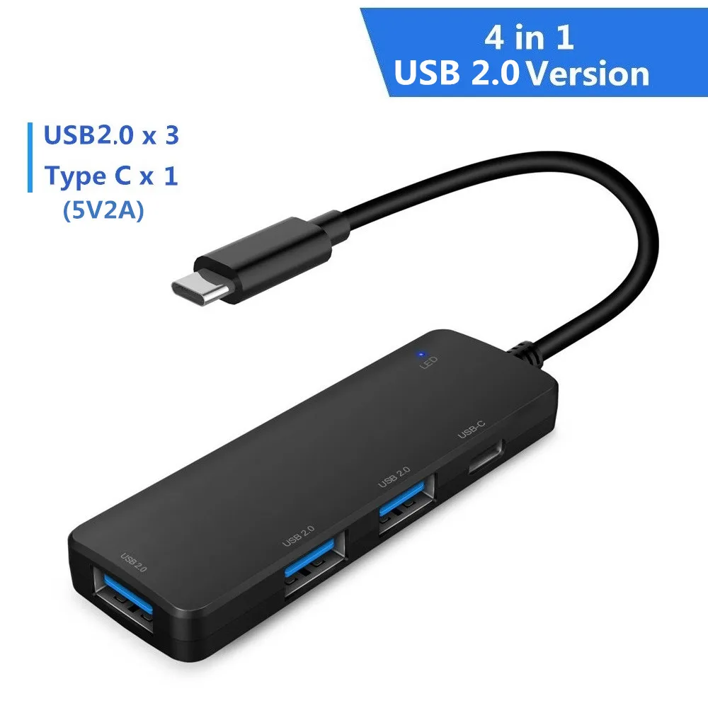 USB 2.0 version USB разветвитель DEX type C на 4K HDMI концентратор USB 3,0 2,0 высокоскоростной для samsung Galaxy S8 S9 S10 Plus Note 8 9 10 Pro переключатель USB-C концентратор - Цвет: USB 2.0 version