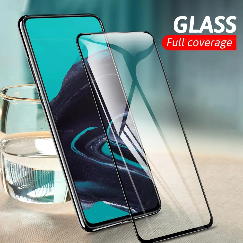 Закаленное стекло с полным покрытием для OPPO Realme X 1 2 3 Pro XT Lite Q C1 C2 Защита экрана Reno Z